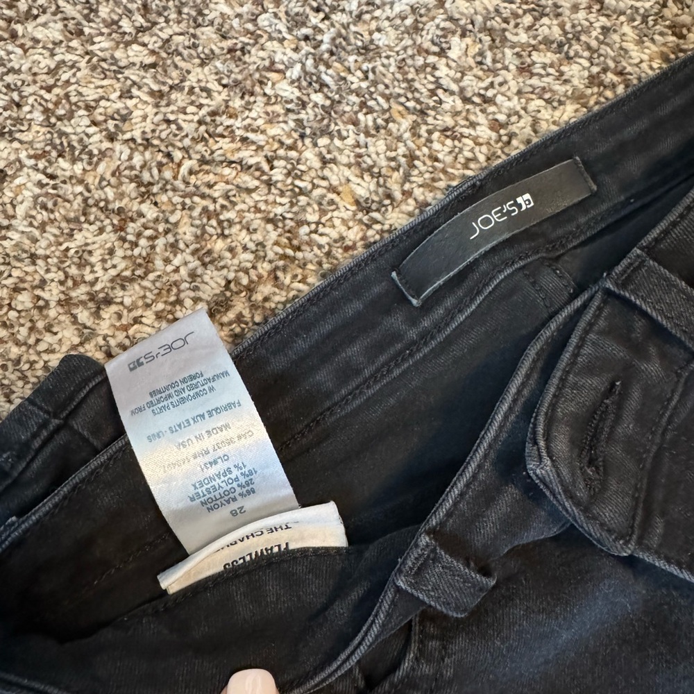 Joe's Jeans Black Skinny Fit Denim